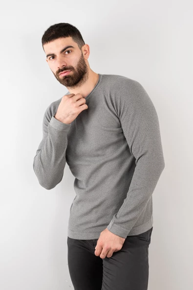 SLİMFİT ÖRGÜ ERKEK TRİKO KAZAK - 9