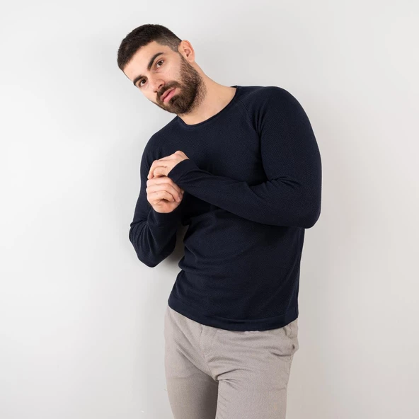 SLİMFİT ÖRGÜ ERKEK TRİKO KAZAK - 7