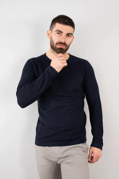 SLİMFİT ÖRGÜ ERKEK TRİKO KAZAK - 8