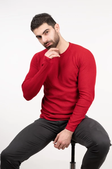 SLİMFİT ÖRGÜ ERKEK TRİKO KAZAK - 3