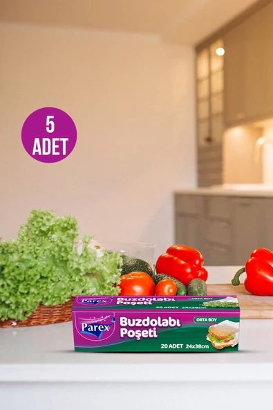 Parex Buzdolabı Poşeti Orta Boy X 5 Adet