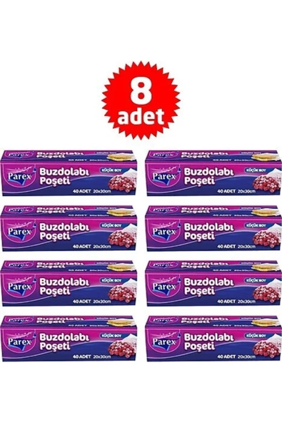 Parex Buzdolabı Poşeti Küçük Boy X 8 Adet