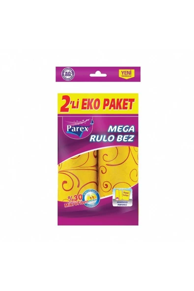 Parex 2 Li Mega Rulo Temizlik Bezi Eko Paket