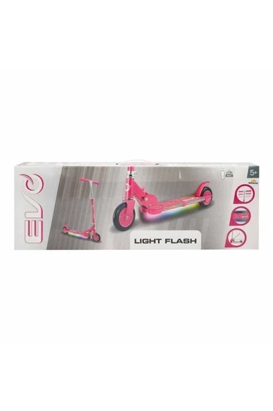 Sunman Evo 2 Tekerlekli Flash Işıklı Pembe Scooter 1437765 - Resim 3