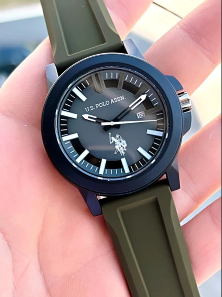 U.S.POLO ASSN Silikon Kordon 5 Atm Suya Dayanıklı Spor Erkek Kol Saati USPA.1029.B05 - Resim 5