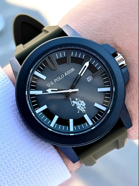 U.S.POLO ASSN Silikon Kordon 5 Atm Suya Dayanıklı Spor Erkek Kol Saati USPA.1029.B05 ürün görseli