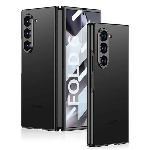 Galaxy Z Fold 6 Kılıf Titanyum Metal Tasarımlı  Kıpta Caz Kapak - 2