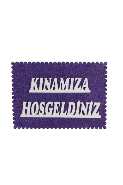 Kına Atölyesi Kınamıza Hoşgeldiniz Köpüklü Strafor Yazı - 3