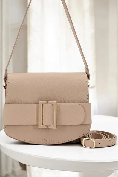 Levidor Özel Renk El Ve Kol Çantası Olarak Tasarlanmış Suni Deri Bayan Omuz Çantası 930170 - Resim 7