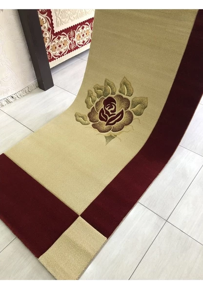 Burak Halı Vizyon Carving 9054 Kırmızı 100X200 Yolluk 2 Metre - 4