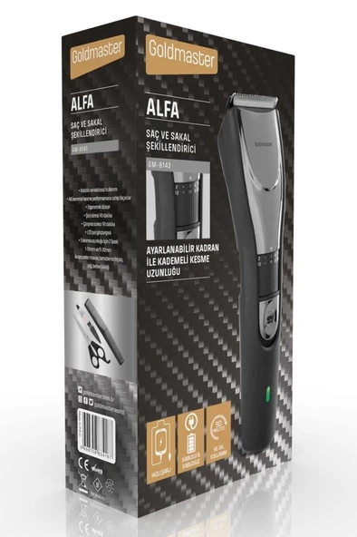 GOLDMASTER ALFA GM-8143 SAÇ SAKAL ŞEKİL.MAK. - 9