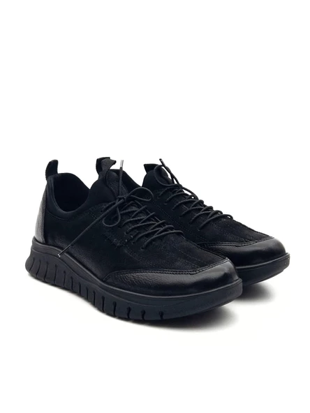 Venüs 2216670K Kadın Hakiki Deri Streç Bağ Kalın Taban Comfort Ayakkabı - 2