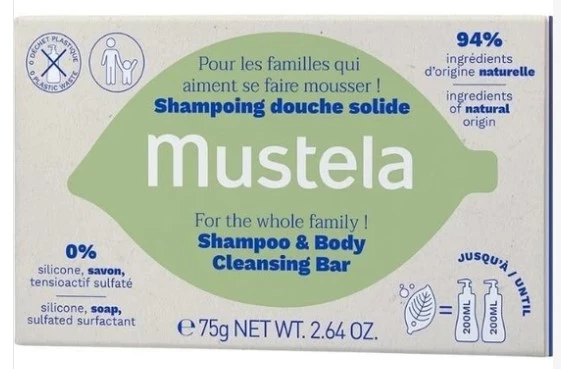 Mustela Şampuan & Vücut Temizleme Barı 75 gr