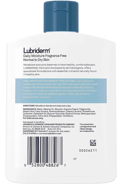 Lubriderm Kokusuz Günlük Nemlendirici El ve Vücut Losyonu 177ML - 2