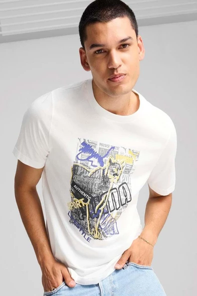 Puma Graphics Photoprint Tee Tişört - Resim 5