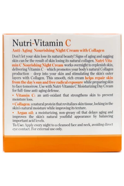 Bellyssima Nutri-Vitamin C Anti Aging Besleyici Gece Kremi 50ML - 2