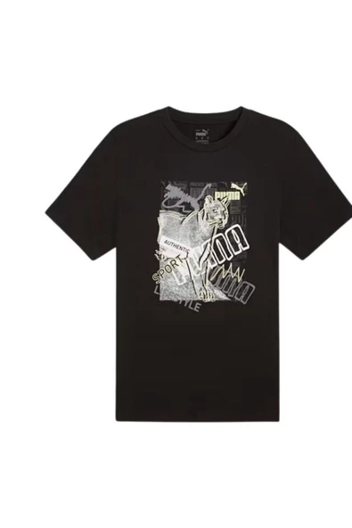 Puma Graphics Photoprint Tee Tişört - Resim 4