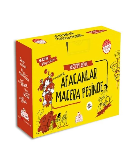 AFACANLAR MACERA PEŞİNDE 10 KİTAP SET  YASEMİN AKYOL  NESİL BASIM