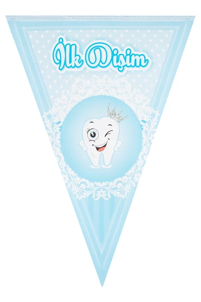 Kına Atölyesi Bebek ilk Dişim Flaması - 5