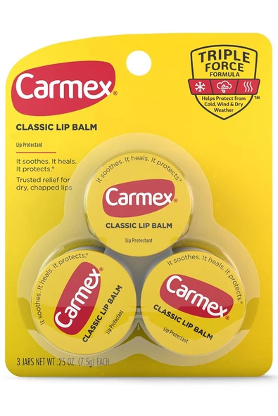 Carmex Orijinal Kavanoz Dudak Balsamı 3x7.5GR