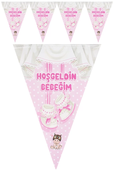 Kına Atölyesi Hoşgeldin Bebeğim Flama - 2