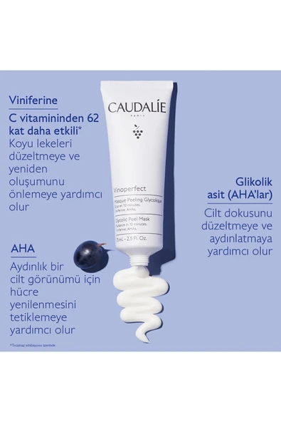 Caudalie - Vinoperfect Glikolik Maske 75 Ml - Resim 2
