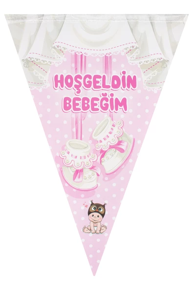 Kına Atölyesi Hoşgeldin Bebeğim Flama - 3