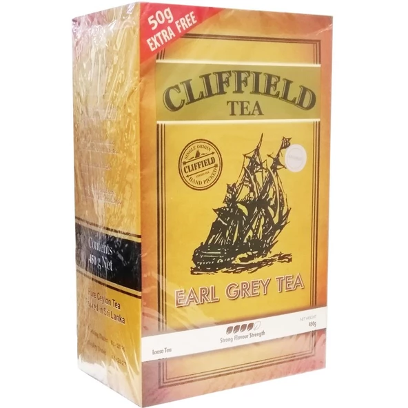 Cliffield Tea Earl Grey Tea Dökme Çay 450GR