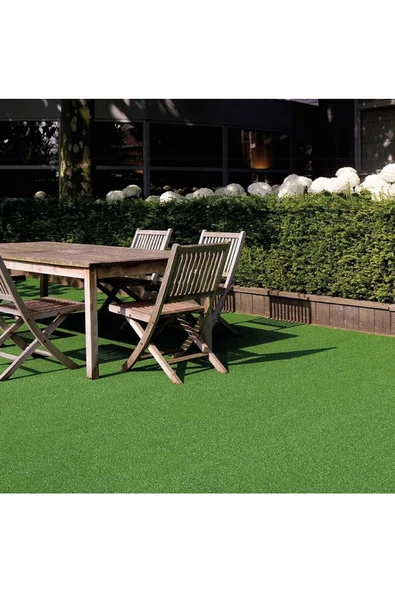 Vl Dekoratif Premium Kalite Suni Balkon Bahçe Kaymaz Taban Çim Halı 7 Mm - 2