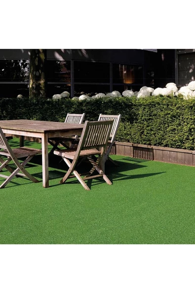 Vl Dekoratif Premium Kalite Suni Balkon Bahçe Kaymaz Taban Çim Halı 7 Mm - 6