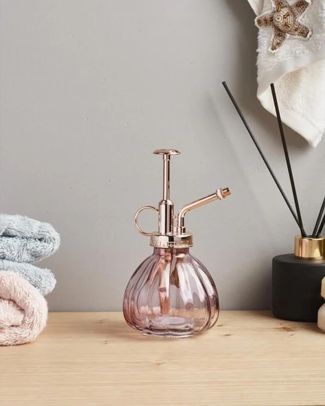 Vintage Cam Oda Kokusu Şişesi - Çok Amaçlı Sprey Şişe - Flor Series - 250 ML - 2