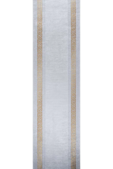 Vl Dijital Baskı Makinada Yıkanabilir Kaymaz Taban Dekoratif Halı Gri-gold - 3