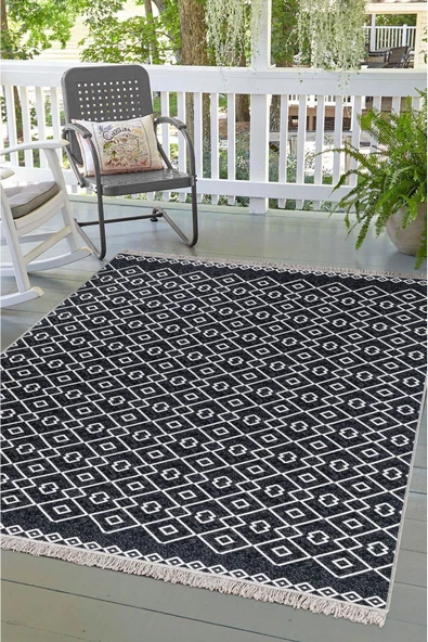 Arya Vl Çift Taraflı,katlanabilir,yıkanabilir,yüksek Kalite Pamuk Salon,oturma Odası,balkon Kilim - 4