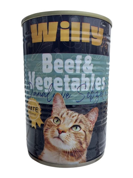 Willy Pet Beef Vegetables -Danalı ve Sebzeli - Pate Ezme