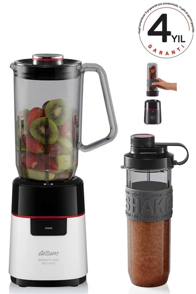 Ar1174-b Shake'n Take Neo Maxi Kişisel Smoothie Sürahi Blender - Beyaz