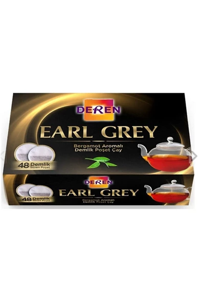 DEREN Earl Grey 48'li Demlik Poşet Çay