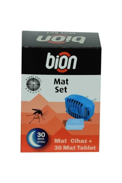 Bion Mat Set Cihazı ve 30 Mat Kokusuz Tablet Kovucu 30 Gece Etkili Set 8694357340517