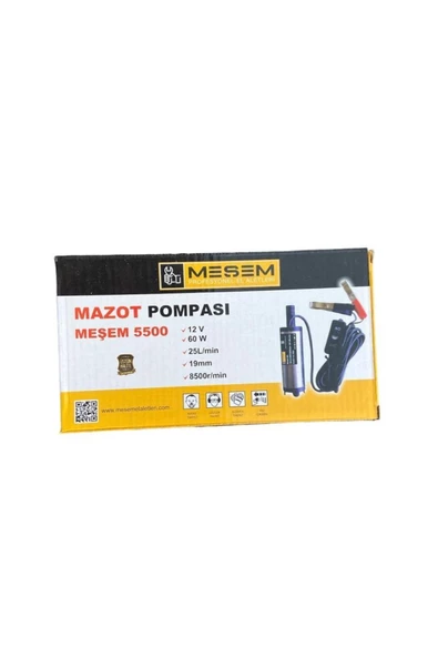 Meşem Mazot Pompası 12v 60w