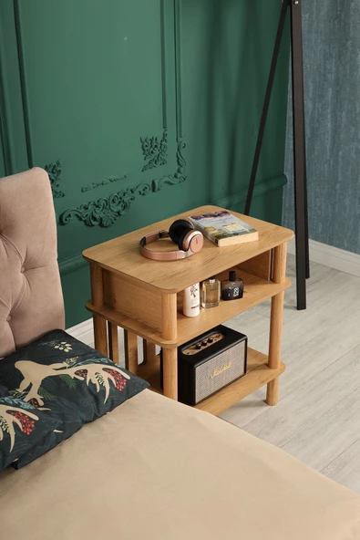 ÇMD ÇAKIR MOBİLYA DEKORASYON Bella Komodin: Minimalist Mdf Ve Ahşap Tasarımıyla Şıklık Ve Fonksiyonellik - 5