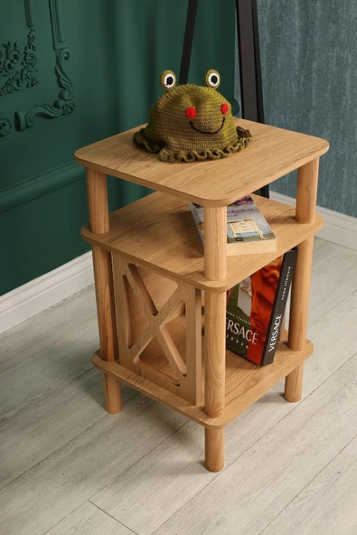 ÇMD ÇAKIR MOBİLYA DEKORASYON Castagno Komodin: Minimalist Mdf Ve Ahşap Tasarım H:60 X 39 X 39