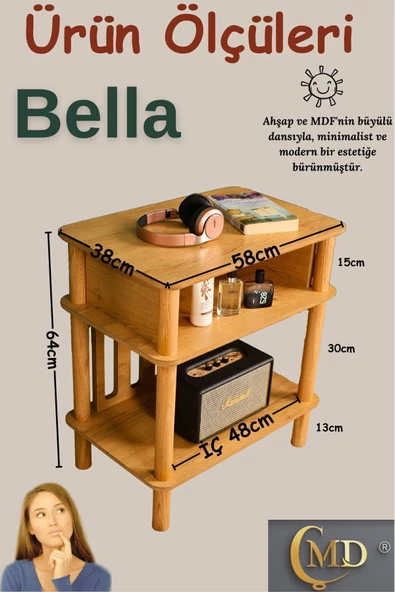 ÇMD ÇAKIR MOBİLYA Bella Çok Amaçlı Dolap: Fonksiyonel Ve Şık Depolama Çözümü - 2