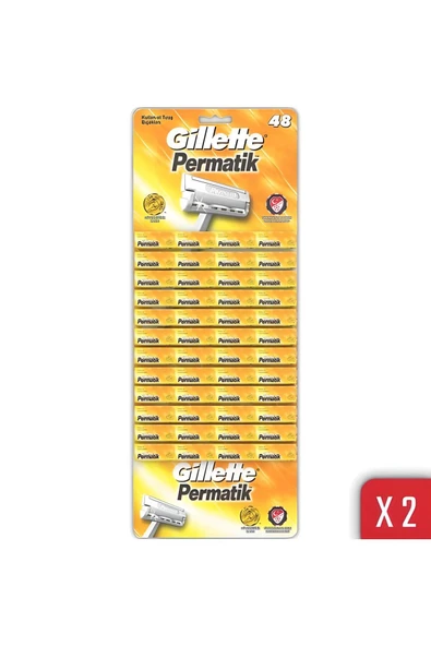 Permatik Gilette Permatik 48x2 96 Tıraş Bıçağı