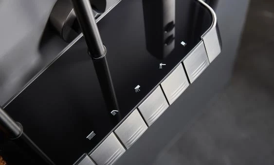 Creavit PIANO Tepe Duş Sistemi Termostatik Gun Grey / Metalik Gr - 2
