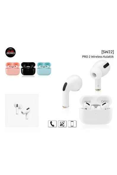 Pro2 Sw22 Wıreless (beyaz/pembe/turkuaz/siyah Renk Seçeneklerinde) Bluetooth Kulaklık