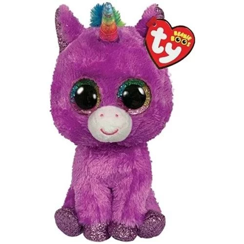 Ty Beanie Boos Rosette The Purple Mor Unicorn 10cm.