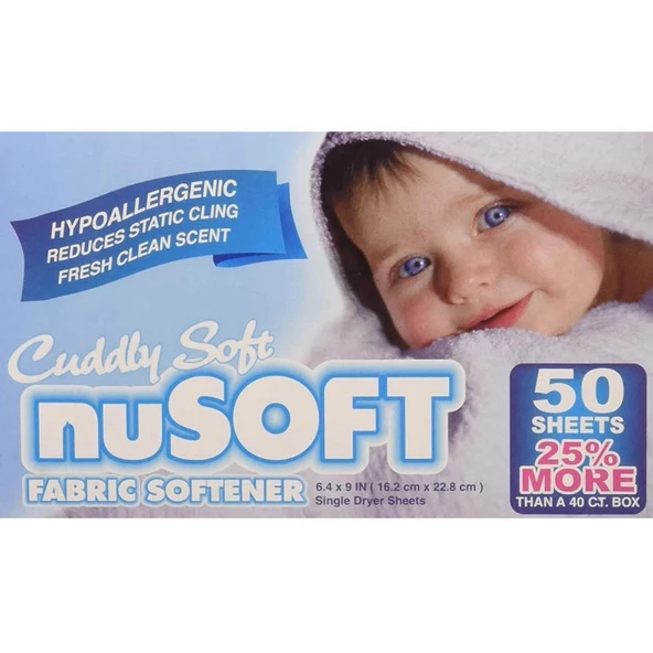 Nusoft Kurutma Makinası Özel Yumuşatıcı Mendil 50 Kullanım