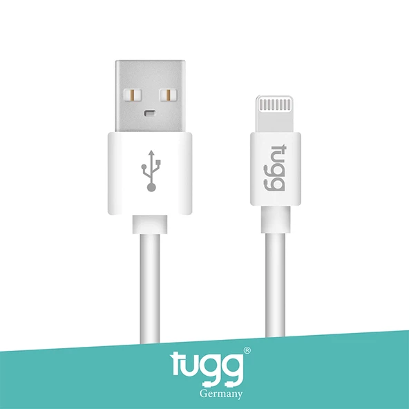 Tugg Germany Orjinal Hızlı Şarj Kablosu 1m USB-Lightning Uyumluluk (Apple İos İçin) 104600