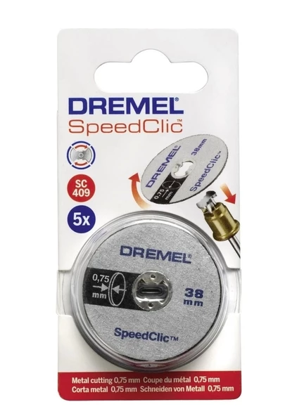 Dremel Ez Speedclic İnce Kesme Diskleri 38 Mm (Sc409) 5'Li - 2615S409JB - Resim 2
