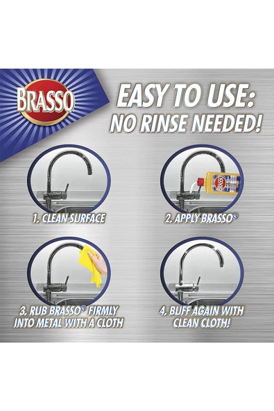 Brasso Metal Temizleyici ve Parlatıcı 236ML - 4