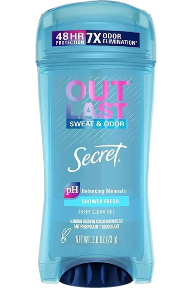 Secret Outlast Shower Fresh Antiperspirant Deodorant Jel 73GR